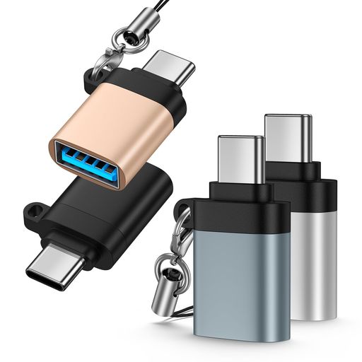 樂天商城 - USB Type C 変換アダプター USB3.1 5Gbps 高速転送 タイプC変換アダプター 4個入り OTG対応 Type-CオスからUSBメス OTGコンバーター iPhone 17 Pro Max MacBook Pro 2021