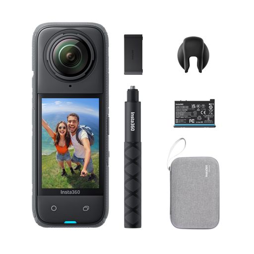 INSTA360 X4-8K防水360度アクションカメラ、ウェアラブルカメラ、4K広角ビデオカメ...