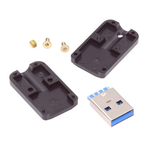樂天商城 - cablecc5GbpsDIYOEMUSB3.0Type-Aオスプラグコネクタはんだタイプアルミニウム合金シェルブラック6.0mmケーブル用カスタマイズ