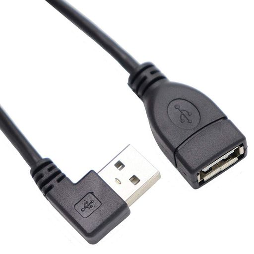 樂天商城 - ViViSunUSB2.0L型 90方向変換ケーブル USB2.0延長ケーブル タイプAオス- タイプAメス 高速 480Mbpsのデータ転送同期リード (0.5m, 左L)
