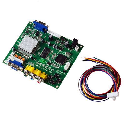 Mcbazel アーケードゲーム用 RGB/CGA/EGA to VGA コンバーター CRT/LCD/PDP/プロジェクター対応 - レトロゲーム専用 HD画質変換