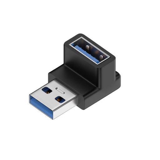 樂天商城 - USB 3.0 アダプタ、USB L字 USB L型 アダプタ、USB Type A L字型変換アダプタ 直角変換 小型 軽量 タイプA オス メス 10Gbps 高速データ伝送アダプタ