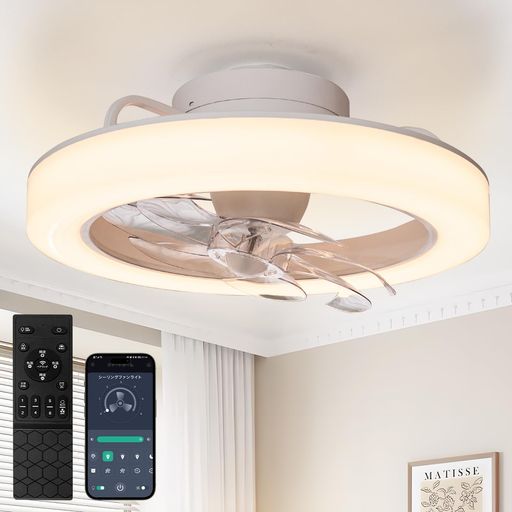 樂天商城 - TENKOO&YOU シーリングファンライト led Φ50cm 3,500LM 58W 正逆回転 首振り ファン付き照明 サーキュレーター 6畳~8畳 静音 DCモーター 扇風機 120W相当 調光調色 6段階風量 メモリー/タイマー機能 AP…