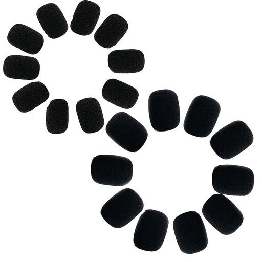 乐天商城 - マイクスポンジ セットマイク風防 ヘッドセット インカム 風防 ピンマイクスポンジ 雑音防止 音質の改善 マイク部分の保護やホコリなどの侵入の防止に(内径5-8mmのマイクに適用)20個セ)