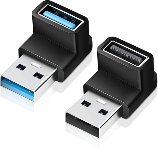 樂天商城 - Lizoak USB 3.2 アダプタ L型 アダプタ USB Type A オス-メス 90度直角変換 小型軽量 延長アダプタ 10Gbps高速データ伝送 ビデオアダプター ノートPC モニター マウスなど多機器対応 防塵キャップ付…