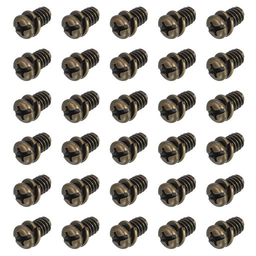 乐天商城 - PATIKIL30個入りシーリングファンブレード用ネジ、1/4”-20x3/8カーボンスチール製クロスパンヘッドモーター交換用ネジ照明用シーリングファン銅色