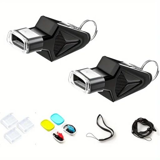 ホイッスル 笛 審判用 バスケ ホイッス 2個セット 高音量 救援 競技やスポーツ用 ...