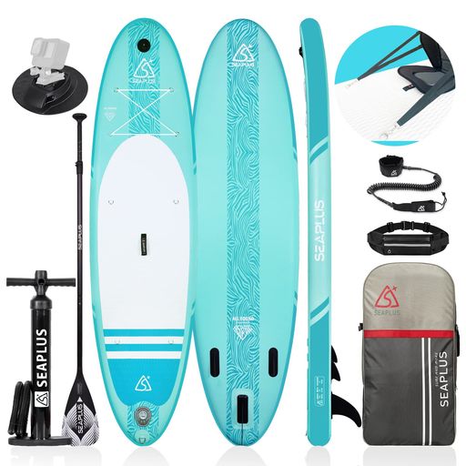 SUPボード サップボード SEAPLUS スタンドアップパドルボード インフレータブル sap カメラサポート付き サーフボード 初心者 釣り レース 水上散歩 ヨガ CL-G 320 * 81cm*15cm 最大積載重量140kg フ…