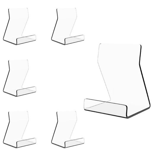 【商品仕様】:素材:アクリル、サイズ:7.5cm*8cm*10.5cm/個、セット内容:6個 【高品質の素材】:高品質のアクリル素材で作られ、丈夫で耐久性に優れています。また、透明度が非常に高く、視界を妨げることなく製品のすべての部分を完全に表示できます。 【安定したデザイン】:適度な角度で設計された三角形の傾斜デザインのサポート部分により、ブックスタンドがより安定します。 【幅広い用途】:本、写真、携帯電話、タブレット、CD、アルバムなど、さまざまなアイテムを適切な角度で表示および収集できます