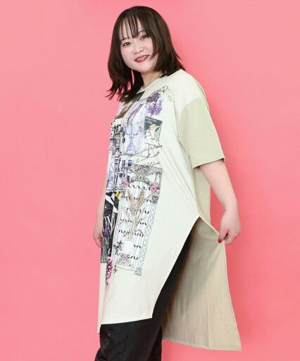★セール★【is ScoLar イズ スカラー】551245 花蝶アート柄切替ワンピース カジュアル フェミニン ガーリー 原宿系 個性的【パッパドゥドゥ】 ★セール★【is ScoLar イズ スカラー】551245 花蝶アート柄切替ワンピース カジュアル フェミニン ガーリー 原宿系 個性的【パッパドゥドゥ】
