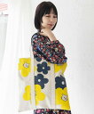 ★SALE★【ScoLar スカラー】651437 おはニャトートバッグ カジュアル レトロ 猫 花 個性的 原宿系【パッパドゥドゥ】(4)