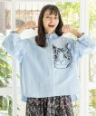 程よい張り感のあるシャンブレー生地で仕立てたオーバーサイズシャツ★