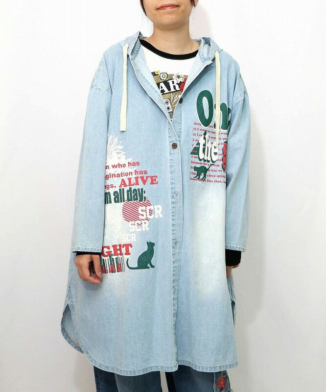 ScoLar イズスカラー スカラー 大花柄 中綿入り コート 新品 アウター スカラー ScoLar 大花柄中綿入りコート （ベージュ） -靴