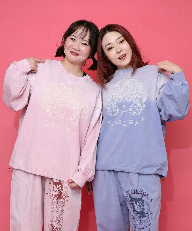 乐天商城 - ★SALE★【ScoLar スカラー】161601 スカラーちゃん柄ヴィンテージ風プルオーバー カジュアル ストリート 原宿系 個性的【パッパドゥドゥ】