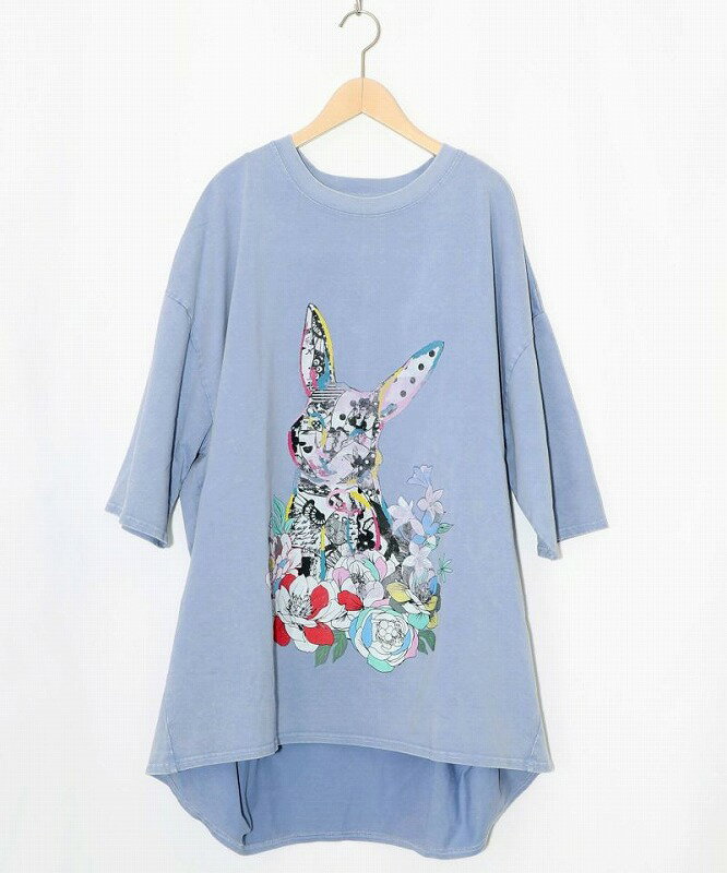うさぎ様トップスS 楽天市場】うさぎ（袖の長さ七分袖・五分袖）（Tシャツ・カットソー