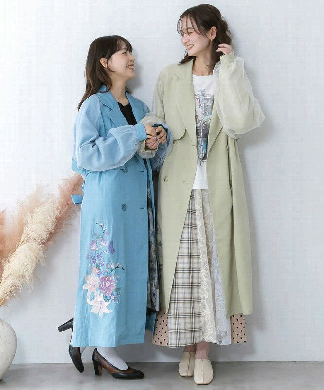 楽天市場】ロングコート レディース（柄花・植物）の通販