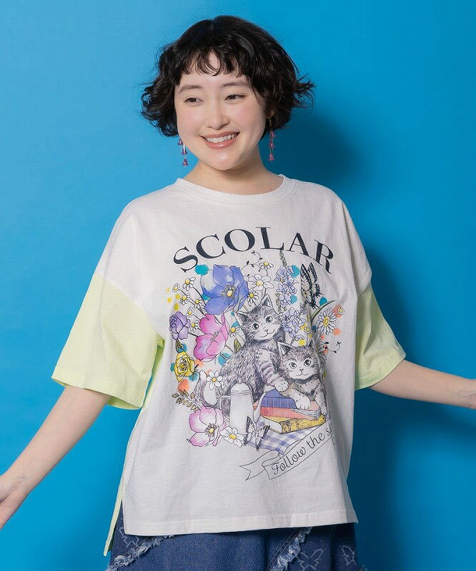 新品タグ付き　スカラー　猫　総柄プルオーバー 楽天市場】猫（ブランドスカラー）（レディースファッション）の通販