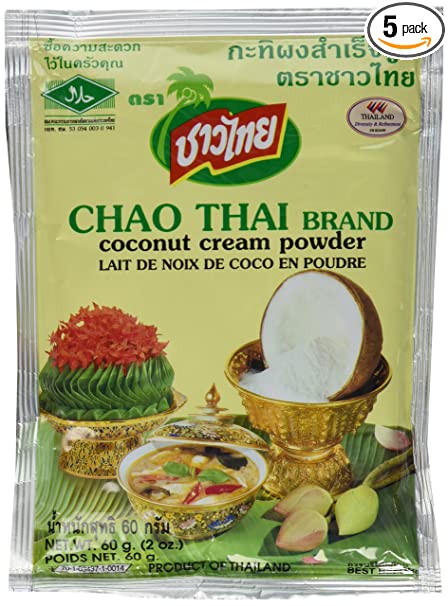 CHAO Thai ココナッツクリームパウダー　60g Paprika木更津　★ パウダーなので使いたい分量をお好みの濃度で作れてとても便利 coconut cream powder　チャオタイ　タイカレー、ココナッツドリンクやデザートにのサムネイル