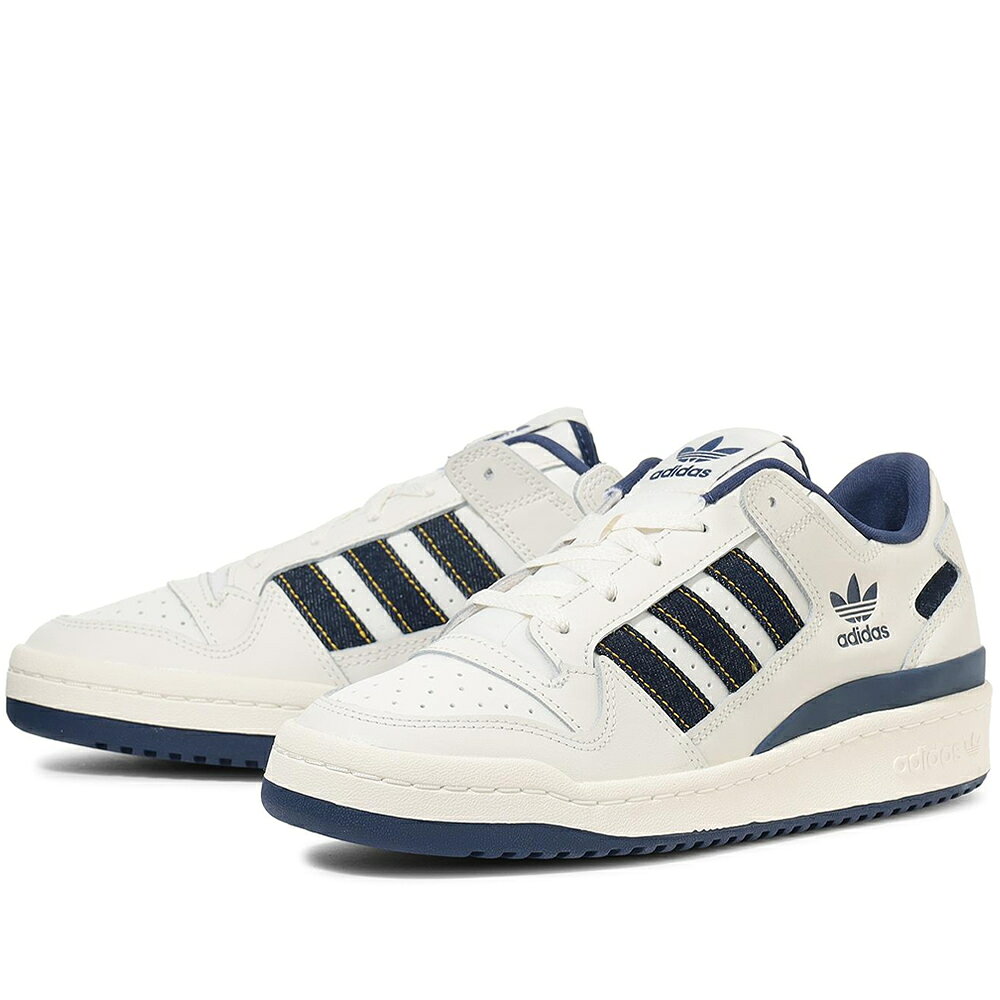 Rakuten - adidas FORUM LOW アディダス フォーラム ロー レディース＆メンズ オフホワイト/ダークブルー KH8943
