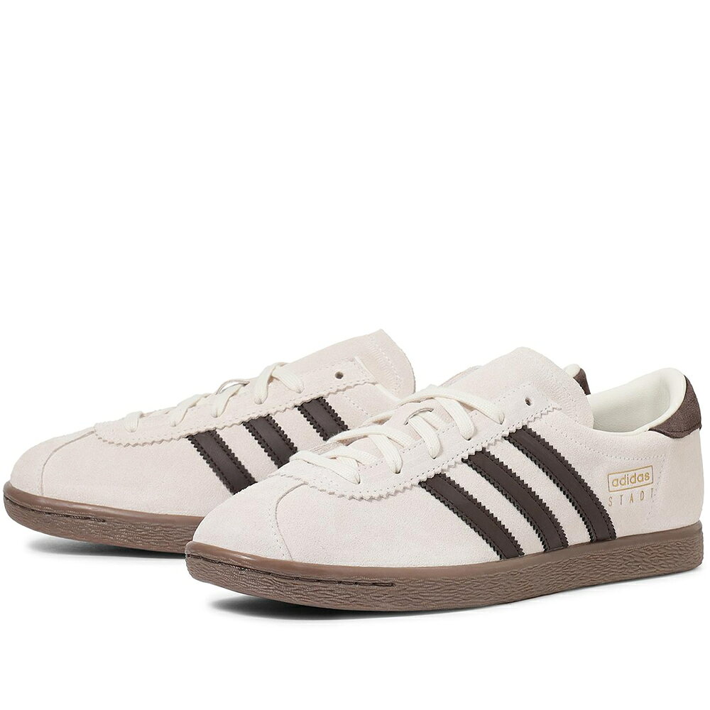 Rakuten - adidas STADT アディダス シュタット レディース＆メンズ クラウドホワイト/ダークブラウン KI1413