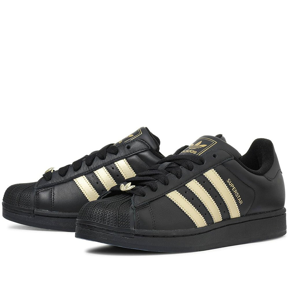 Rakuten - adidas SUPERSTAR II アディダス スーパースター 2 レディース＆メンズ コアブラック/ゴールド KJ3550