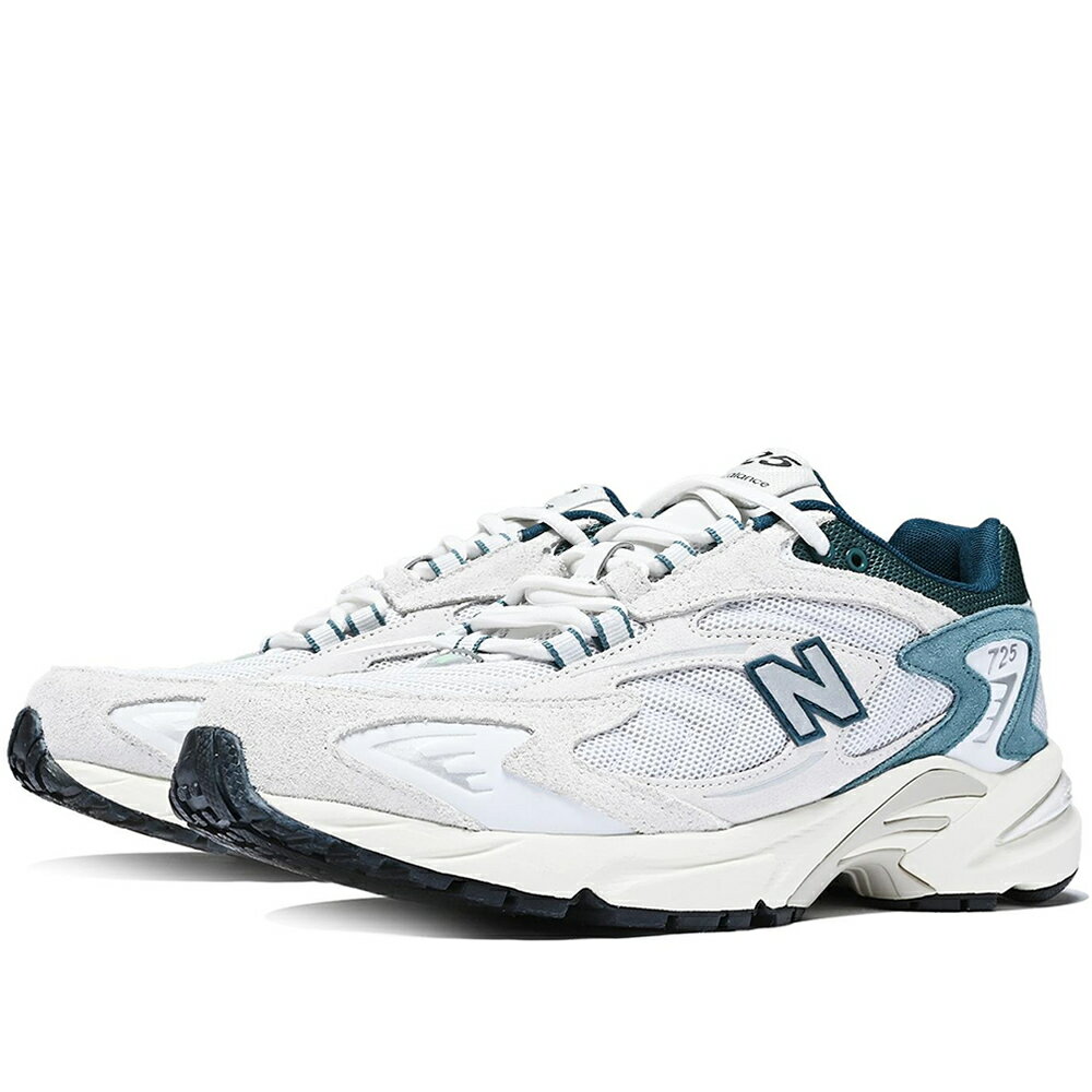 New Balance ニューバランス レディース＆メンズ スニーカー ホワイト/グリーン ML725CM