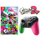 【新品】【NSW】　Splatoon　2　（スプラトゥーン2）ソフト　＋　Nintendo　Switch　Proコントローラー　スプラトゥーン2エディション　セ...