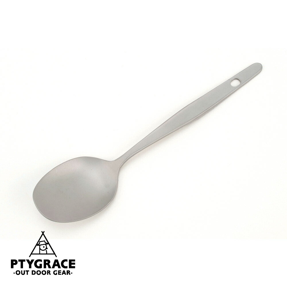 PTYGRACE チタンスプーン 大 PY-6306 キャンプ アウトドア レジャー 日本製 プリグレース (hok)