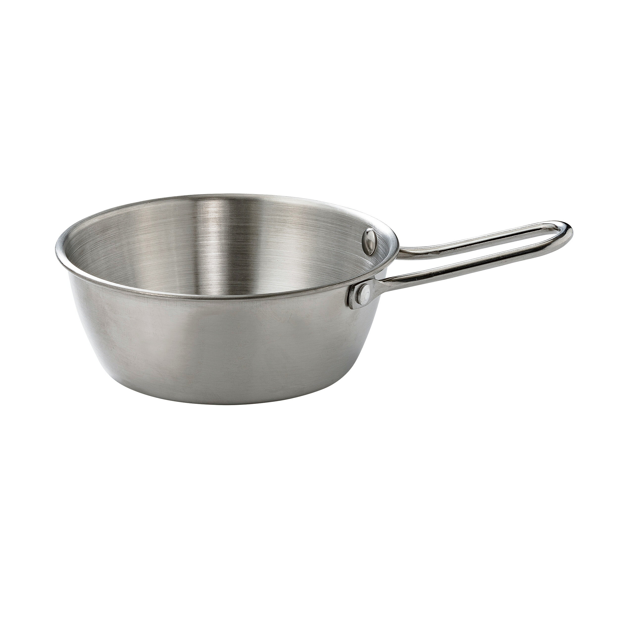 ステンレス製 マッコリカップ Φ130 シルバー マット キャンプ アウトドア 登山 シェラカップ 450cc