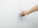 コクヨ キーホルダー型名札 青 片面表示用 カード寸法42×17mm ナフ-200B 【50点セット】