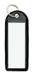 コクヨ ソフトキーホルダー型名札　黒　カード寸法42×17mm ナフ-225D 【50点セット】