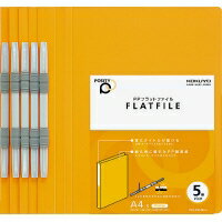 ファイル コクヨ PPフラットファイル＜POSITY＞　A4縦　オレンジ　5冊パック P3フ-P10-5NYR