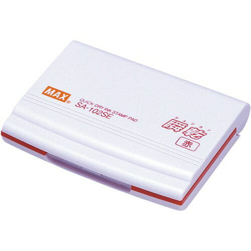 マックス 瞬乾スタンプ台　SA−102SE　超微粒子油性顔料インク　赤　小形 SA-102SEカミバコ
