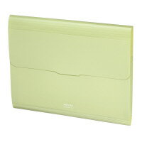 ファイル コクヨ ポケットが大きく開く書類ファイル　＜ノビータ＞A4ヨコ12Pリーフグリーン フ-NV970Gのサムネイル