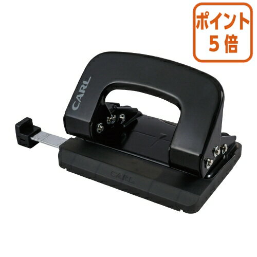 ★6月30日17時注文分よりポイント5倍★穴あけパンチ カール アリシス2穴パンチ　ブラック　穴あけ枚数16枚 LPN-16-K