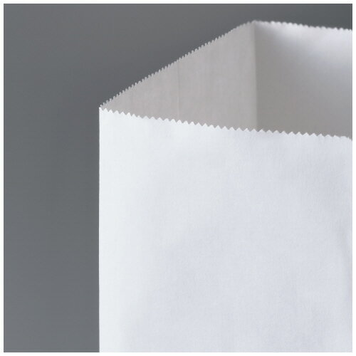 カウネット 平紐手提げ袋　森林認証　白 晒　S　50枚 3694-3456