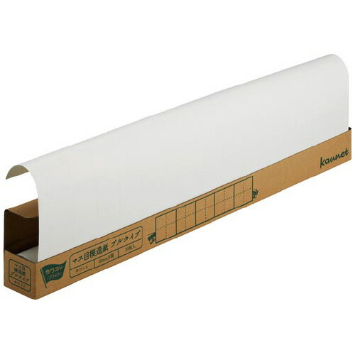 カウネット マス目模造紙　プルタイプ　ホワイト20枚 3731-0363