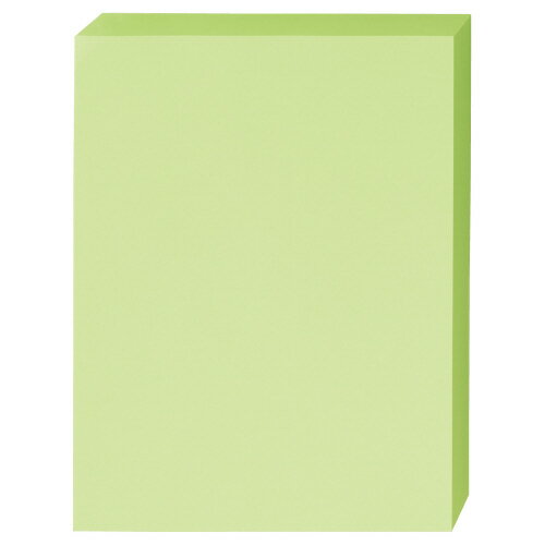 A4コピー用紙 カウネット カラー用紙　中厚口　A4　グリーン500枚 5233-0865