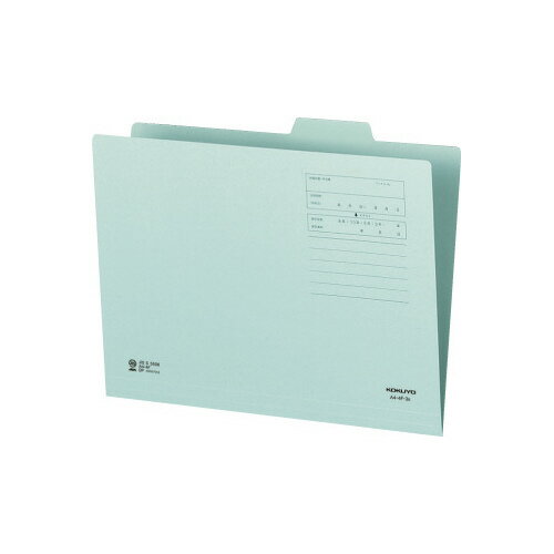 個別フォルダー コクヨ 1／4カットフォルダー（カラー） A4 第3見出し 青 A4-4F-3B