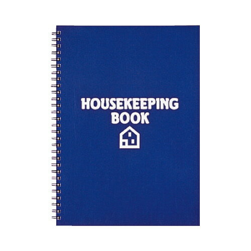 家計簿 コクヨ キャンパス　家計簿（ツインリングとじ）　A5　64枚　クリヤーポケット2枚付　青 スイ-T200B