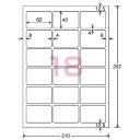 コクヨ カラーLBP＆PPC用光沢紙ラベル　A4　18面　42X62　100枚 LBP-G1918