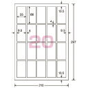 コクヨ カラーLBP＆PPC用光沢紙ラベル　A4　20面　66X35　100枚 LBP-G1920