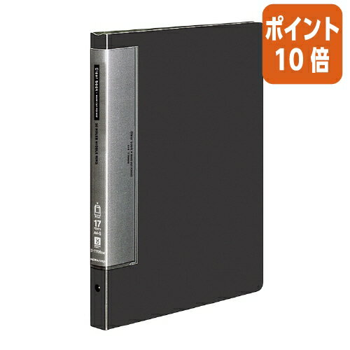 ★3月18日17時注文分よりポイント10倍★ コクヨ クリヤーブック　ウェーブカットポケット　A4縦　替紙式17枚ポケット30穴　濃灰 ラ-T720DM