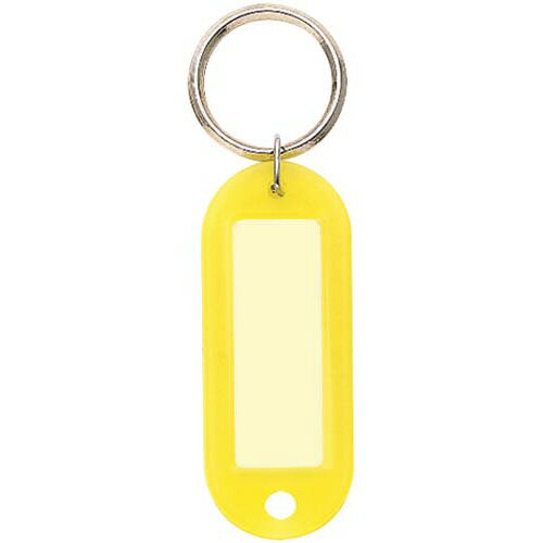 名札 コクヨ キーホルダー型名札　黄　10個パック ナフ-210YX10