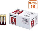 ★8月25日17時注文分よりポイント5倍★ Panasonic アルカリ乾電池 業務用パック 単3形 40本入 LR6XJN/40S