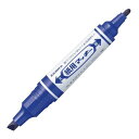 水性ペン ゼブラ 紙用マッキー(細字・太字ツイン) インク色:青 WYT5-BL