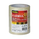 スリーエム ジャパン 透明粘着テープ500−3−12−10P 幅12mm 長さ50m 10巻入 500-3-12-10P(3)