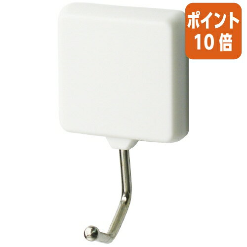 ★12月10日17時注文分よりポイント10倍★ ソニック ネームマグフック　1kg　3個入　白 MG-191-W