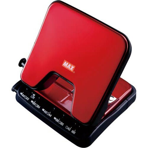 穴あけパンチ マックス 中空パンチスクーバDP－35T／R　赤　35枚穿孔タイプ　中空刃仕様 DP-35T/R