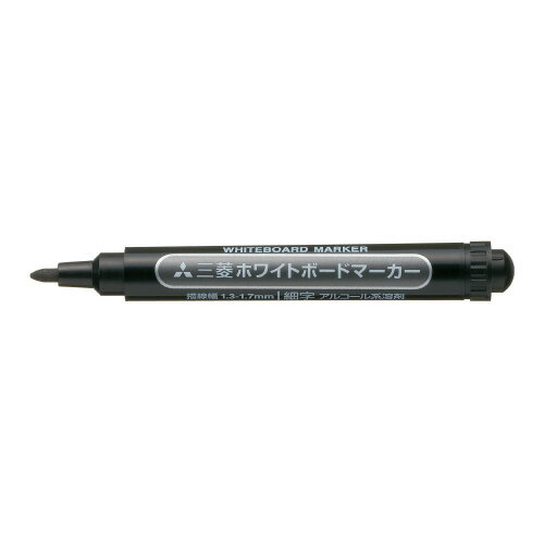 ホワイトボードマーカー 三菱鉛筆 ホワイトボードマーカー　細字　インク色：黒 PWB2M-24